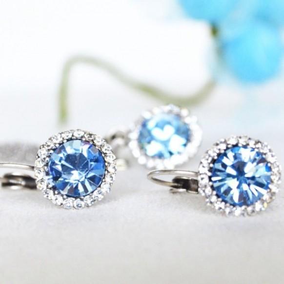 Something Blue Jewelry Set Bridal Bridesmaids Earrings Necklace Something Blue Jewelry Set Bridal Bridesmaids Earrings Necklace 1964897 Weddbook