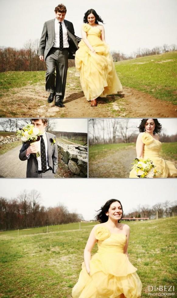 wearing yellow to a wedding