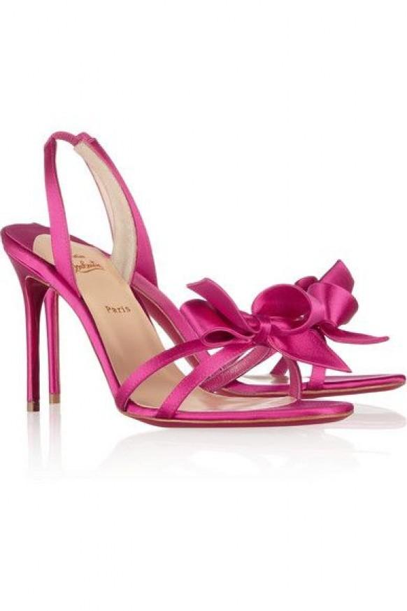 fuchsia heels wedding