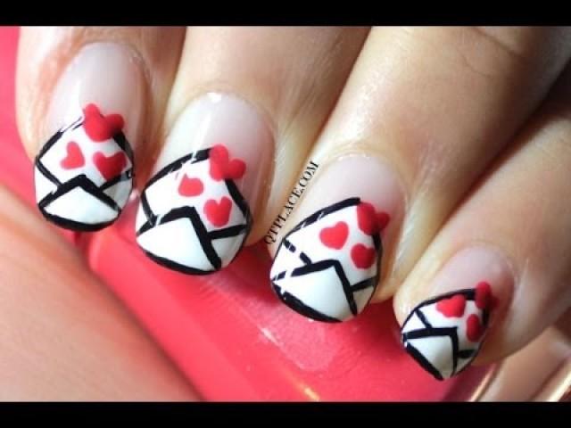 Valentine's Day Love Letter Nails - wide 11