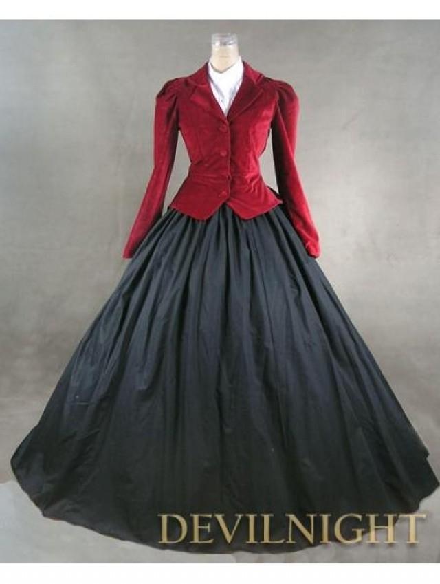 Red Jacket Winter Gothic Victorian Costume Dress 2023873 Weddbook