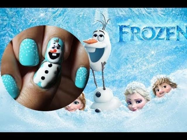 Frozen Themed Nail Art Tutorial - wide 5