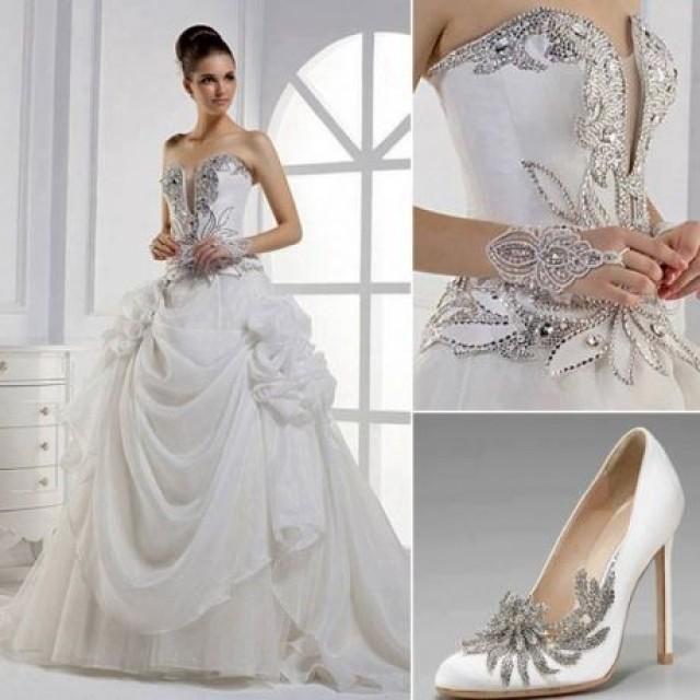 Silver Wedding Wedding Dress With Silver Accents 2029238 Weddbook
