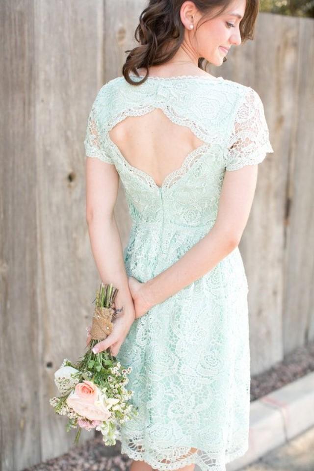 Mint Wedding Beautiful Mint Green Bride's Maid Dress 2038184 Weddbook