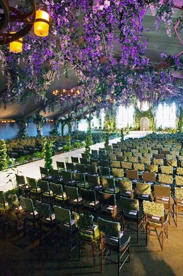 Dripping Wisteria Along The Church Ceiling. 2040373 Weddbook