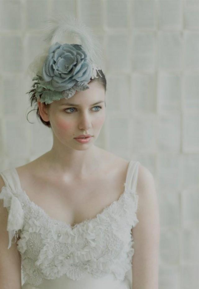 Custom Order Deposit Listing For Twigs And Honey Original Bridal Mini Hat, Handmade Silk Flowers