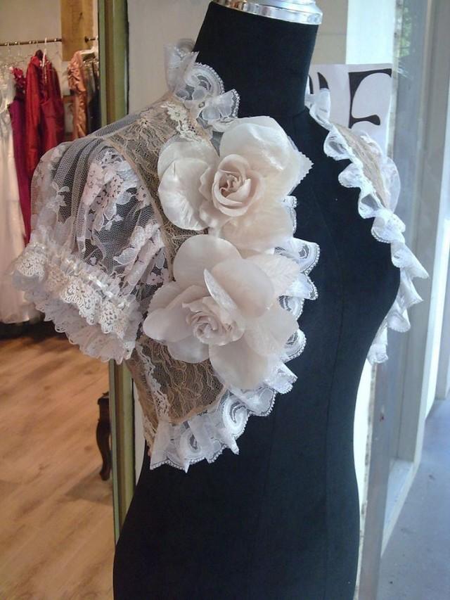 Renaissance Summer Colors Bridal Bolero Jacket Victorian Bolero Wedding