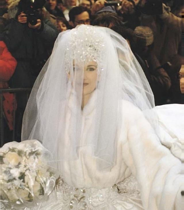 Celine Dion Wedding Dress Celine Dion Wedding Photos Weddingfunstuff Dearly Beloved