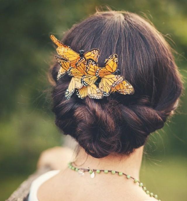 Whimsical Wedding Butterfly Comb Bridal Hair 2047868 Weddbook