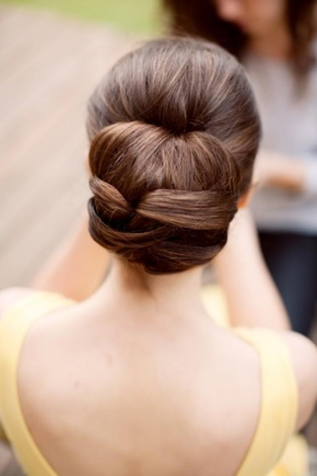 Updo Hair Model Beautiful Straight Wedding Hair Updo 2048177