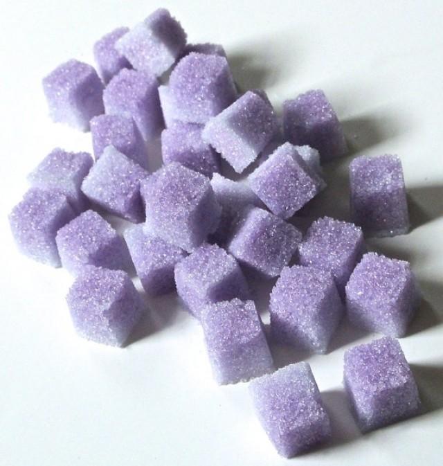 Lavender Flavored Sugar Cubes For Champagne Toasts,Tea Parties, DIY