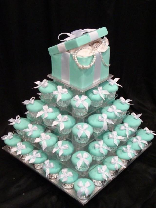 Tiffany Blue Wedding - Tiffany Cupcake Tower #2057989 - Weddbook