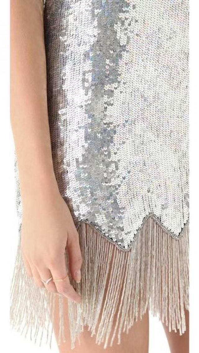 Silver Wedding Fringe Beaded Dress 2058110 Weddbook