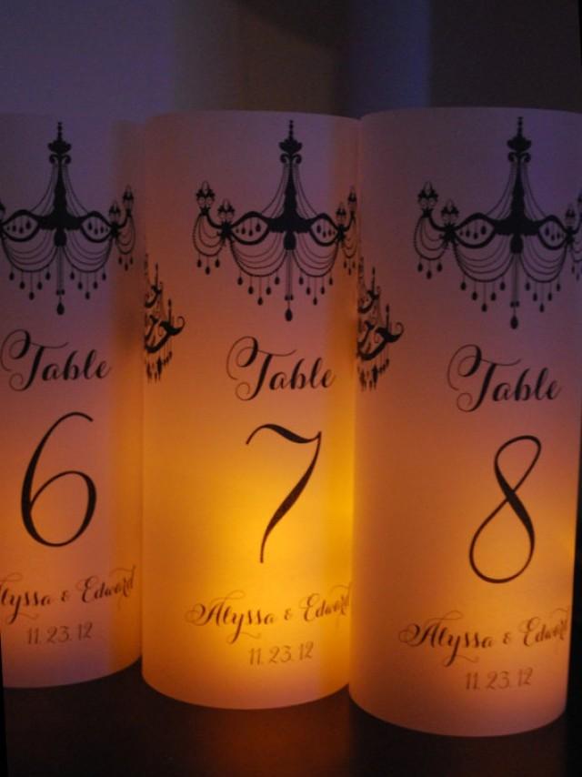 One Table Number Luminary Wedding Candle Vellum Luminaries Chandelier Luminaries 2058112 Weddbook