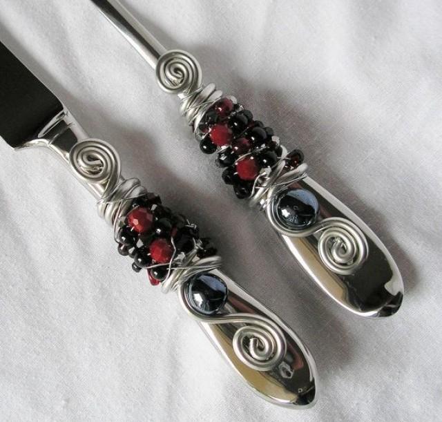Image Result For Gold Wedding Cake Knife And Server Set beaded wedding cake server and knife serving set with red black glass beads swarovski crystal and pearls Gold Wedding Cake Knife And Server Set