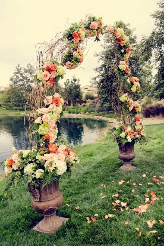 Ceremony Willow Branch Wedding Arch 2062587 Weddbook