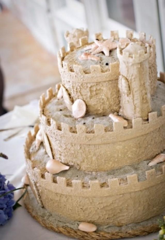 Summer Wedding - Sand Castle Wedding Cake #2062713 - Weddbook