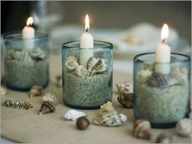 Beach Wedding - Shell And Sand Candles #2063219 - Weddbook