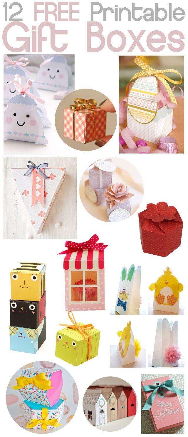 DIY - DIY - Free Printable Gift Boxes #2063475 - Weddbook
