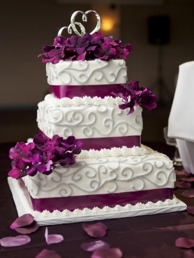Purple Wedding - Purple And Grey Cake #2063503 - Weddbook