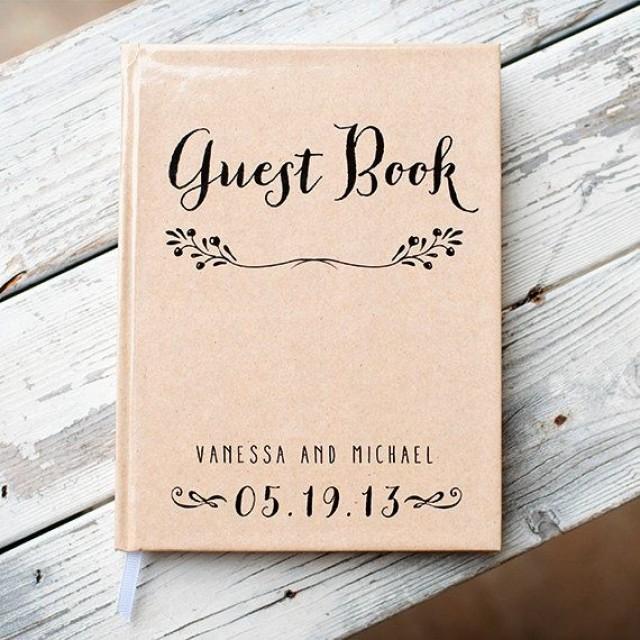 Custom Wedding Guestbook Guest Book Personalized Customized Wedding Date And Names 2064974