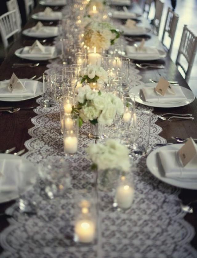 Lace Wedding 2017 Ideas Table Runner 2067394 Weddbook