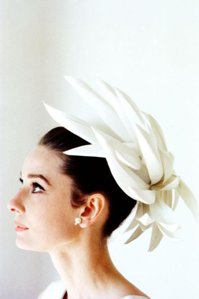 modern veil headpiece