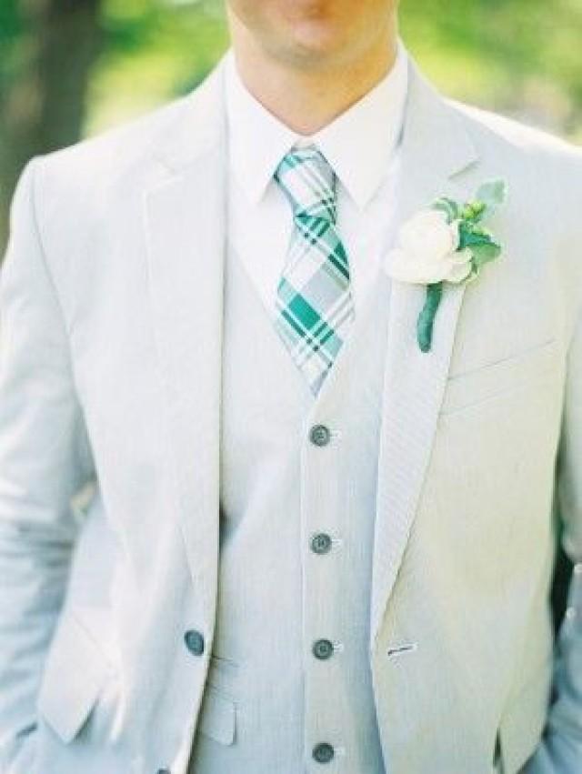 grey and mint green wedding suits