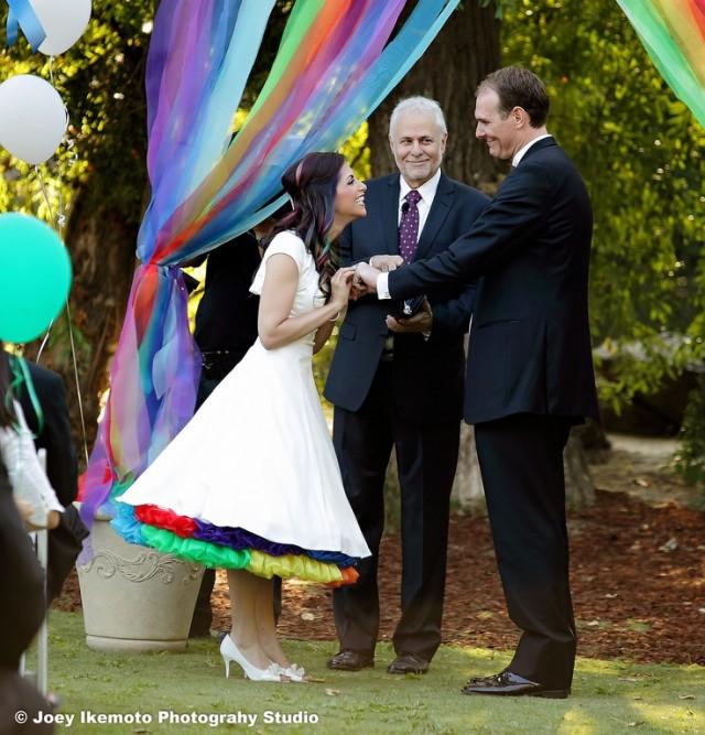 Rainbow Wedding Rainbow Themed Wedding Inspiration Weddbook