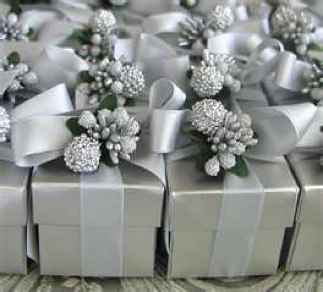 silver gift wrap