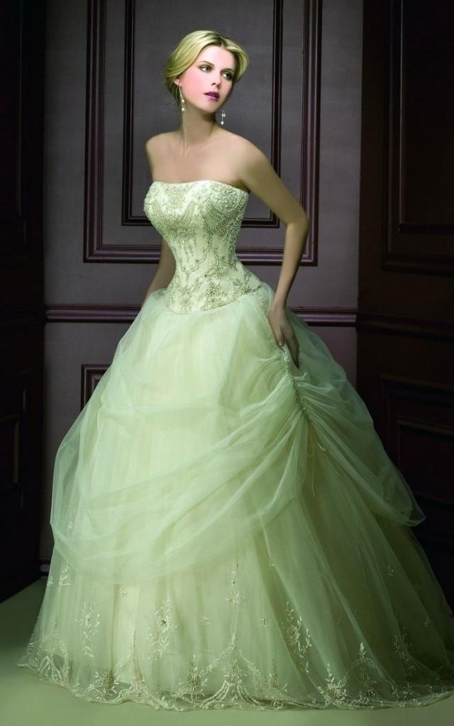 bride in green