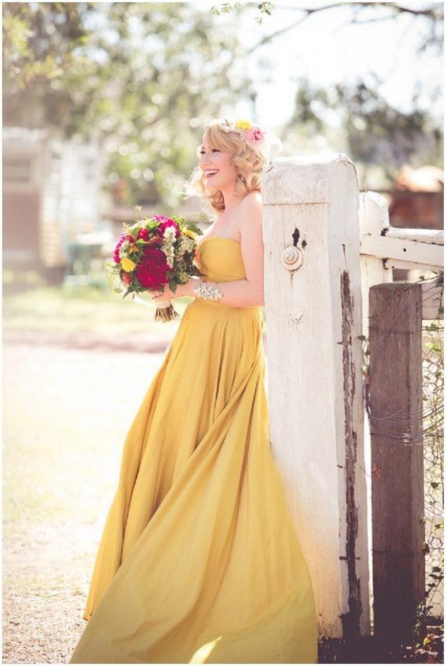 wearing yellow to a wedding