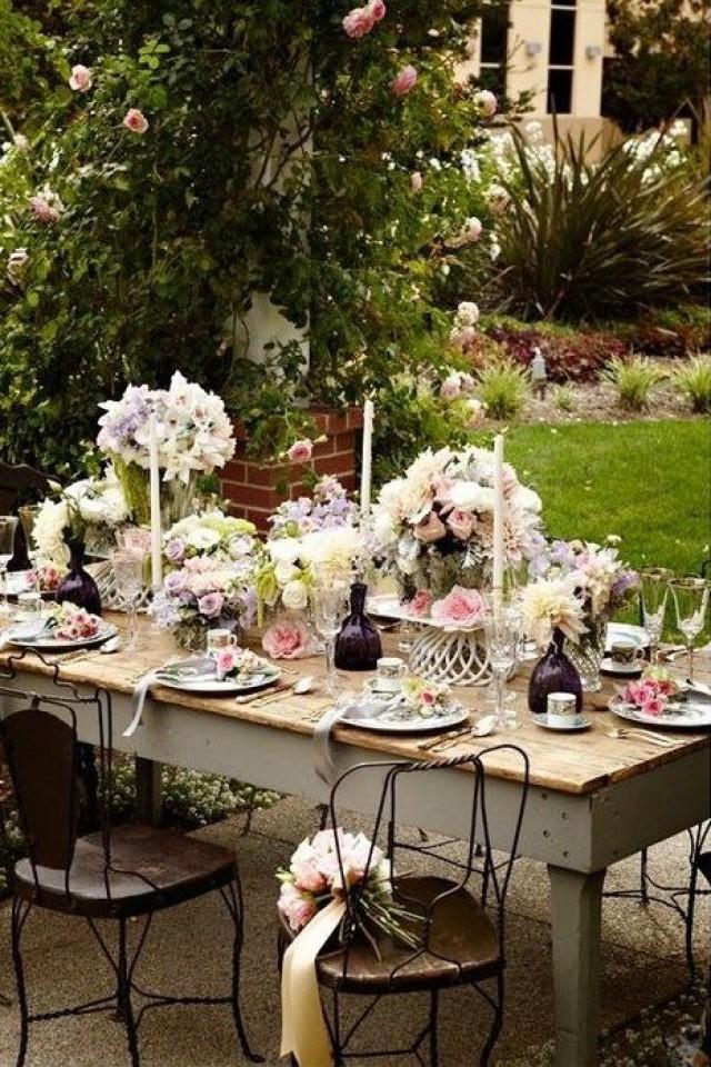 Garden Wedding - Garden Tablescapes #2101194 - Weddbook