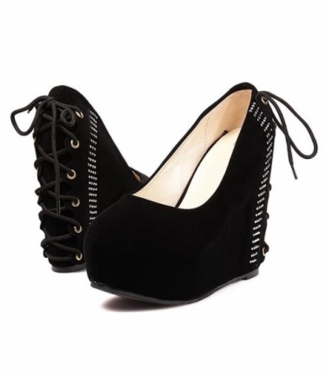 platform embellished heels