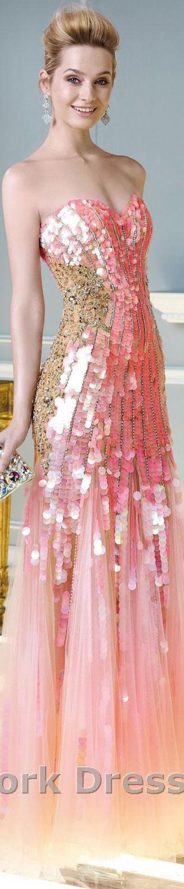 pink label gowns