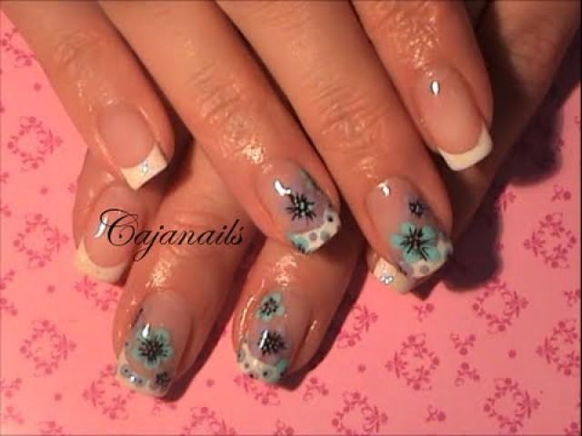 Brokatowy French Glitter French Manicure Nail Art Basevehei