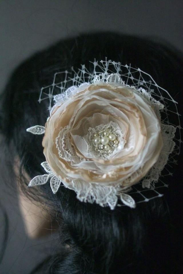 Bridal Lace Flower Wedding Hair Accessories Vintage Style Bridal
