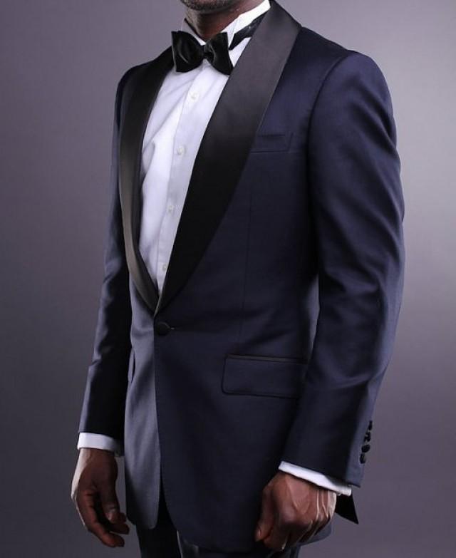 Men's Midnight Blue Evening Tuxedo Prom Suit 2136157 Weddbook