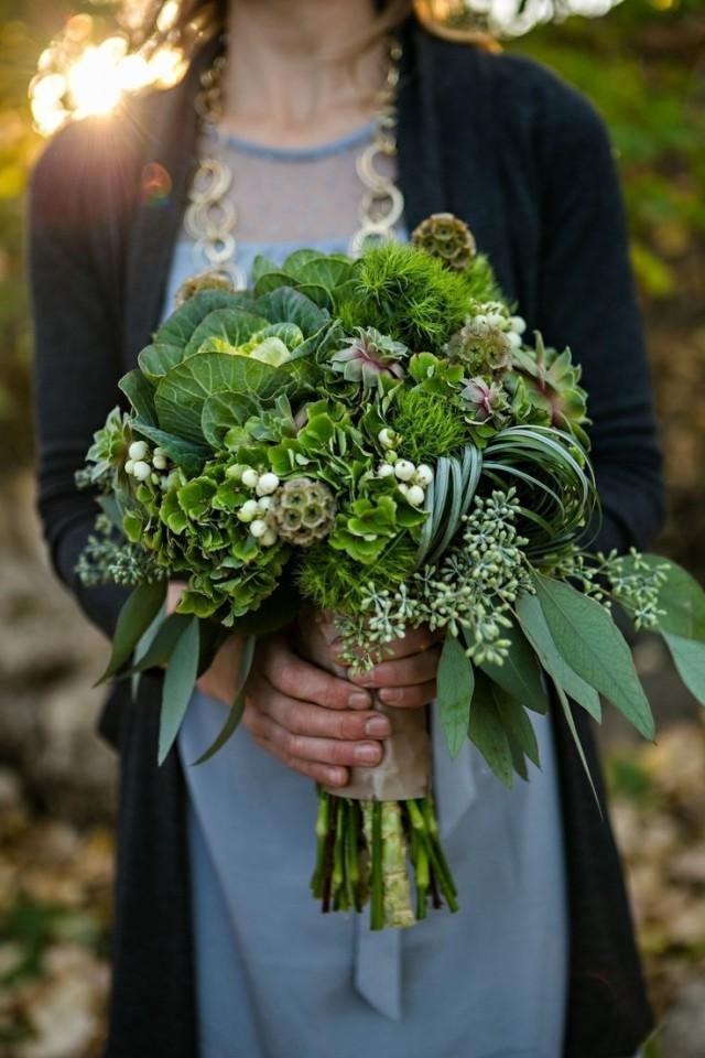 Green Wedding Bouquets In Green 2138603 Weddbook