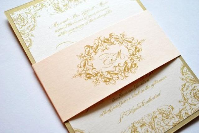 Gold Einladung Goldhochzeits Einladungen Blush Champagner Blush Rosa Gold Victorian Elegant Vintage Einladung Vintage Weddbook