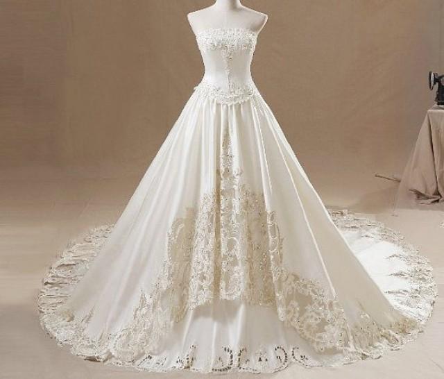 Wedding Dress Pure Handmade Bridal Ball Gown Wedding Gown Handmade