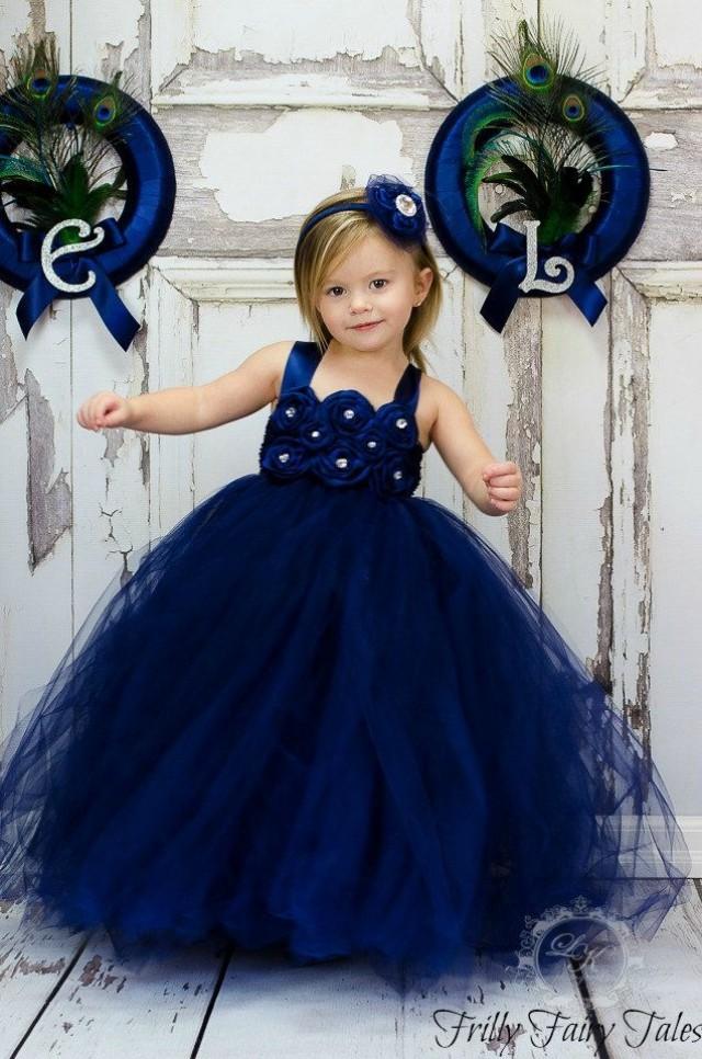 flower girl dresses midnight blue