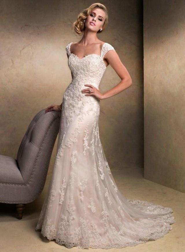 New Lace White Ivory Wedding Dress Custom Size 2 4 6 8 10 12 14 16 18 20 2153586 Weddbook