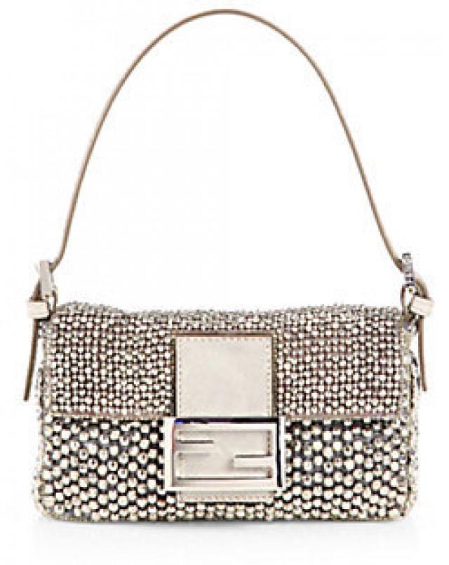 fendi mini baguette beaded