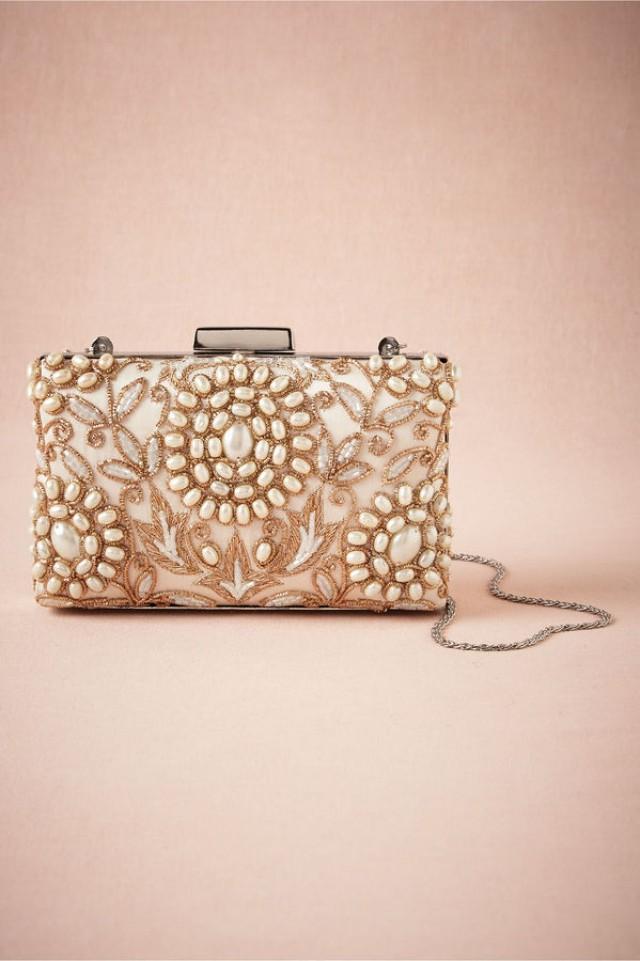 Bridesmaid Golden Pearl Clutch 2154191 Weddbook