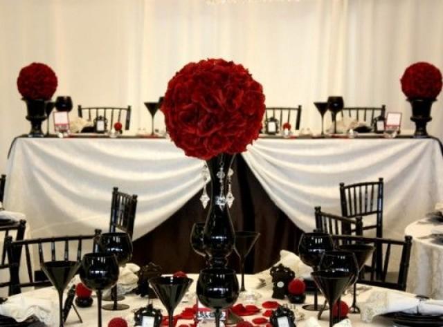 Gothic Wedding - Gothic Inspired Wedding In Black And Red #2161429