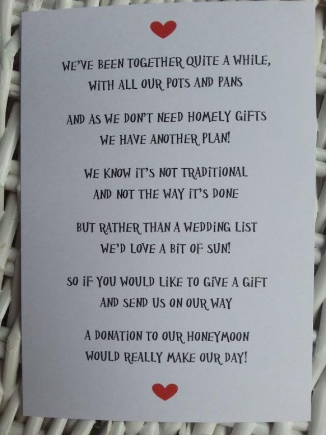 Wedding Poem - Money As A Gift - 3 Different Poems #2162117 - Weddbook