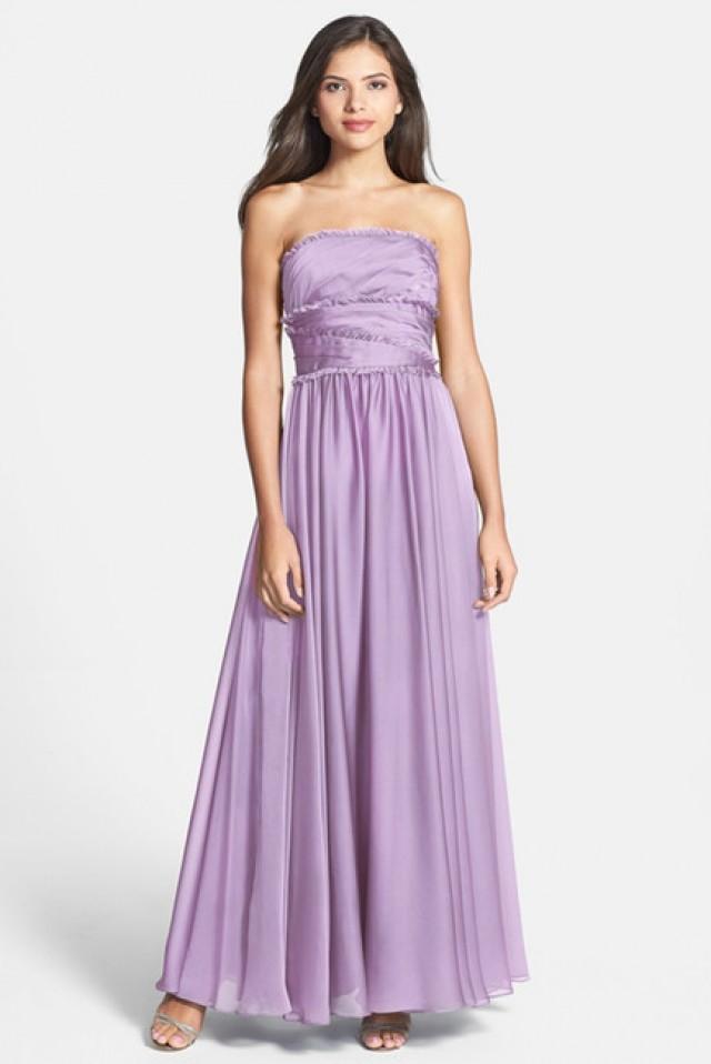 monique lhuillier silk chiffon gown