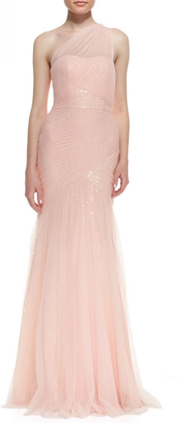 ml monique lhuillier draped lace dress