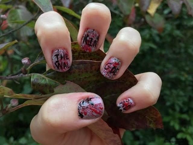 Walking Dead Themed Nail Art Ideas - wide 9